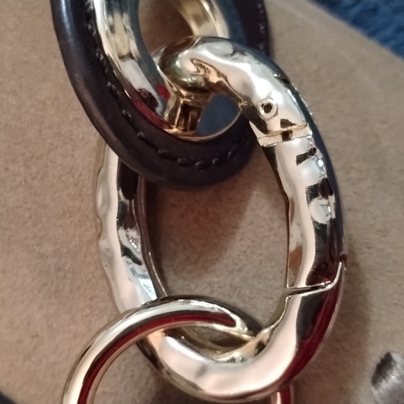 EUC Diane Von Furstenberg brown woven Leather Dtepah'ie Suede shoulder DVF - Picture 9 of 10